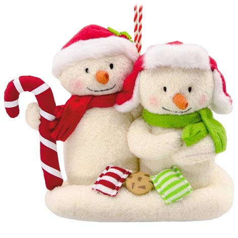 2018 Season's Treatings Plush ORNAMENT #6 in Series *Compliment to 2008 Musical Snowman