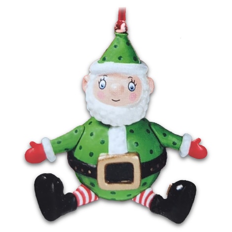 2002 Naughty or Nice? Elf - AS IS - NO fluid in ornament