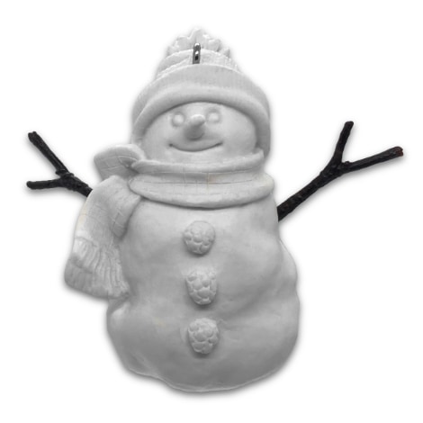 1999 Snowmen of Mitford, UNPAINTED - MISTLETOE 
