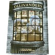 Front of box - Ornaments show thru clear window panes 