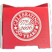 250th Anniversary Seal on bottom of ornament 